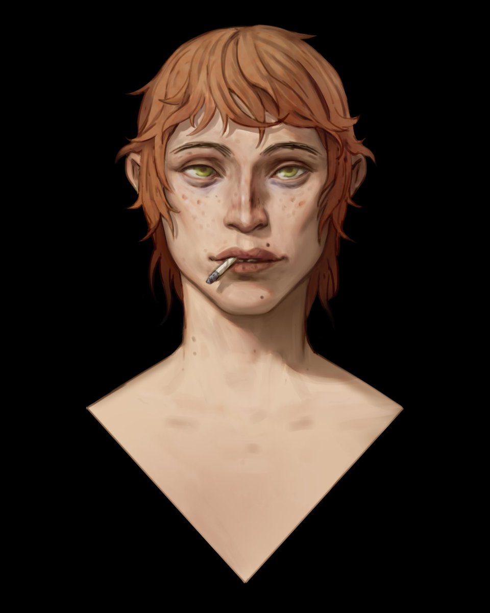 a portrait for an upcoming character