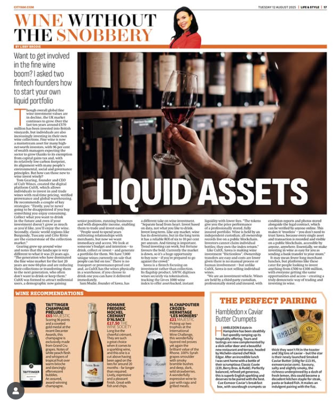 Our crémant featured in Libby Brodie's selection for London media outlet City A.M.

#fredericmochel #cremant #sparklingwine #organic #traenheim #drinkalsace #alsacerocks