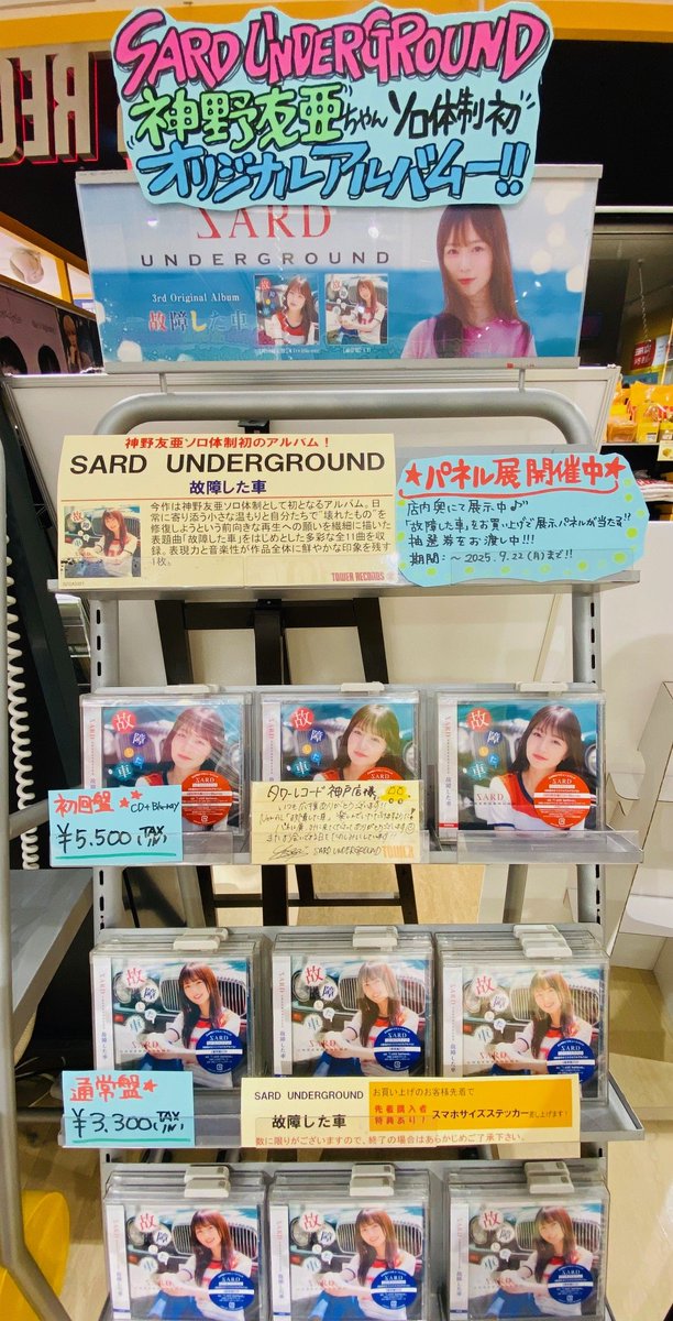 SARD UNDERGROUND B2ポスター 故障した車 神野友亜 非売品 SARD UNDERGROUND B2ポスター HMV 故障した車 神野友亜 - メルカリ