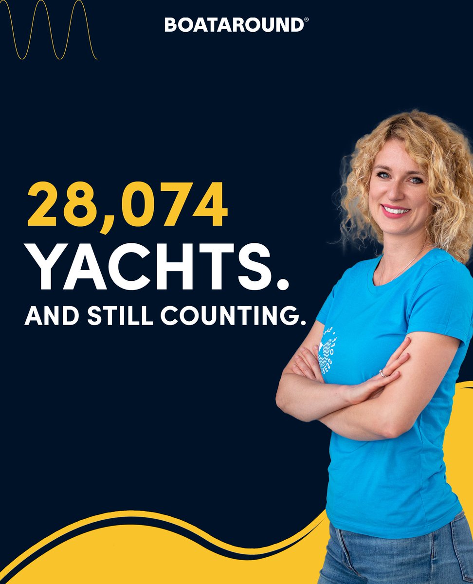 🌏28,000+ yachts (and counting!) 
From cozy sailboats to luxury catamarans &amp; speedy motor yachts – the world’s largest fleet is on Boataround.
And it keeps growing daily.
Your trusted place to book the next adventure.