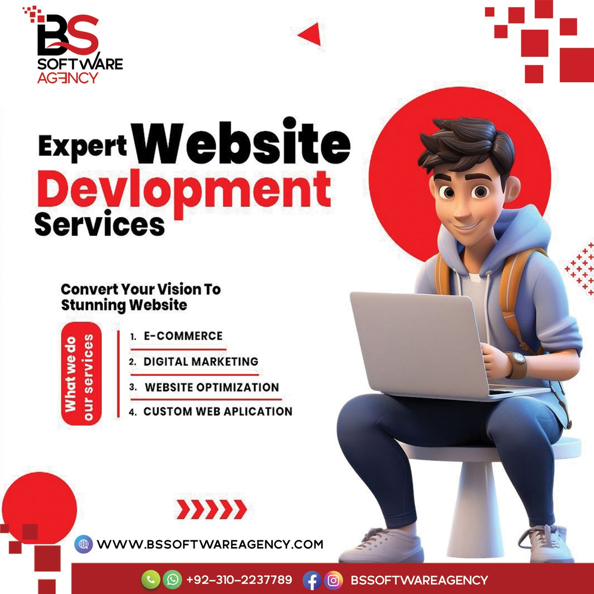 bssoftwareagenc's tweet image. 🌐 Your website is your digital identity! Get expert-built, fast &amp;amp; responsive websites that impress.
📱 +92 310 2237789 | 🌐 bssoftwareagency.com
#bssoftwareagency #websitedevelopment #website #branding #digitalagency #growth