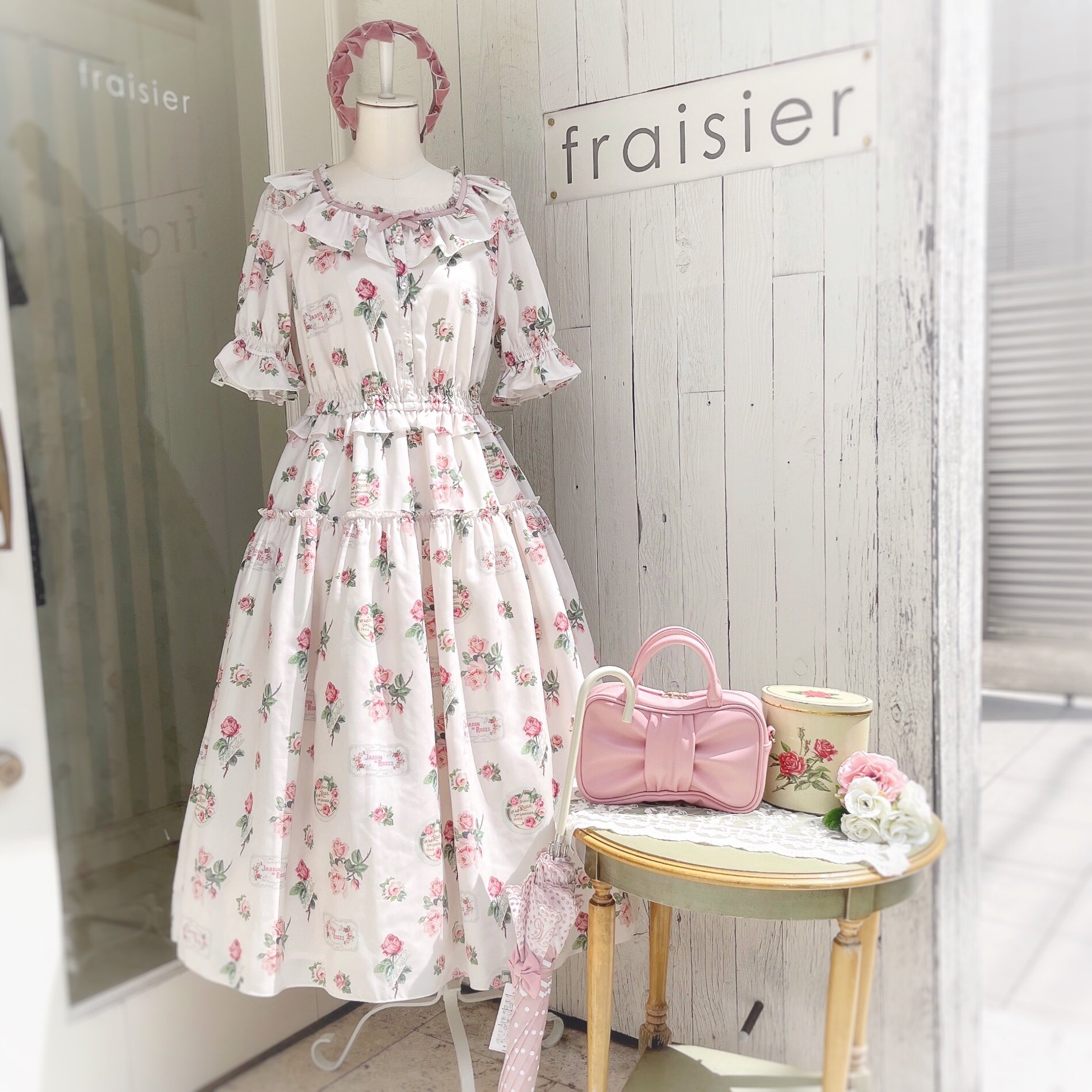 新品未使用♡melodybasket PreciousRoseフリルカラーワンピ Melody BasKet Precious Roseフリルカラーワンピース - メルカリ