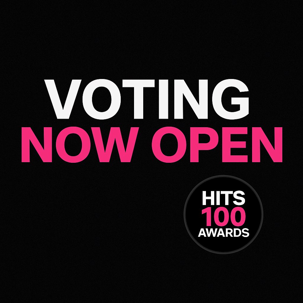 Hits100Awards's tweet photo. 🚨 Voting is OPEN for the 2025 #Hits100Awards 🏆🎶
Unlimited votes. Unlimited support. Voting closes Nov 12 at 11:59 PM MST.
👉 Vote now and back your faves! https://t.co/lz7FbWC7zz 

#Music #AwardShow #MusicAwards #VotingNowOpen #Vote https://t.co/6gIRgvoHcu