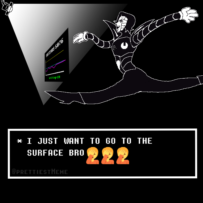 PrettiestMeme's tweet image. This shit just came to me in a vision... #mettaton #MTT #undertale