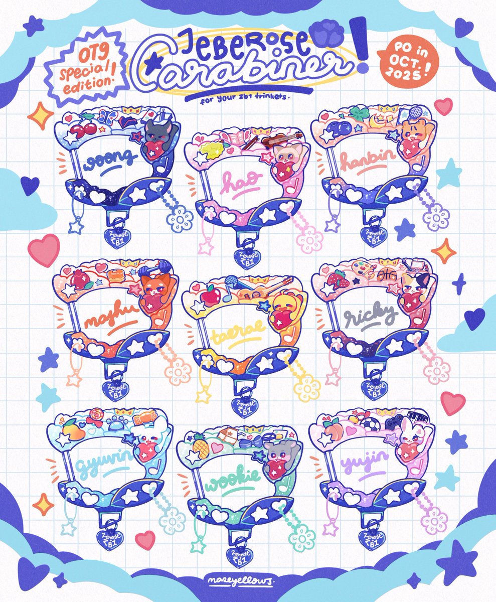 𝗭𝗕𝟭 : 𝗝𝗲𝗯𝗲𝗿𝗼𝘀𝗲 𝗖𝗮𝗿𝗮𝗯𝗶𝗻𝗲𝗿🌹🌟
— ᴍᴇʀᴄʜ ᴅᴇꜱɪɢɴ

available in 9 versions 🎀
coming soon in october 💝

• 🦋🐼🐹🦊🐥🐱🦌🐻🐰 •