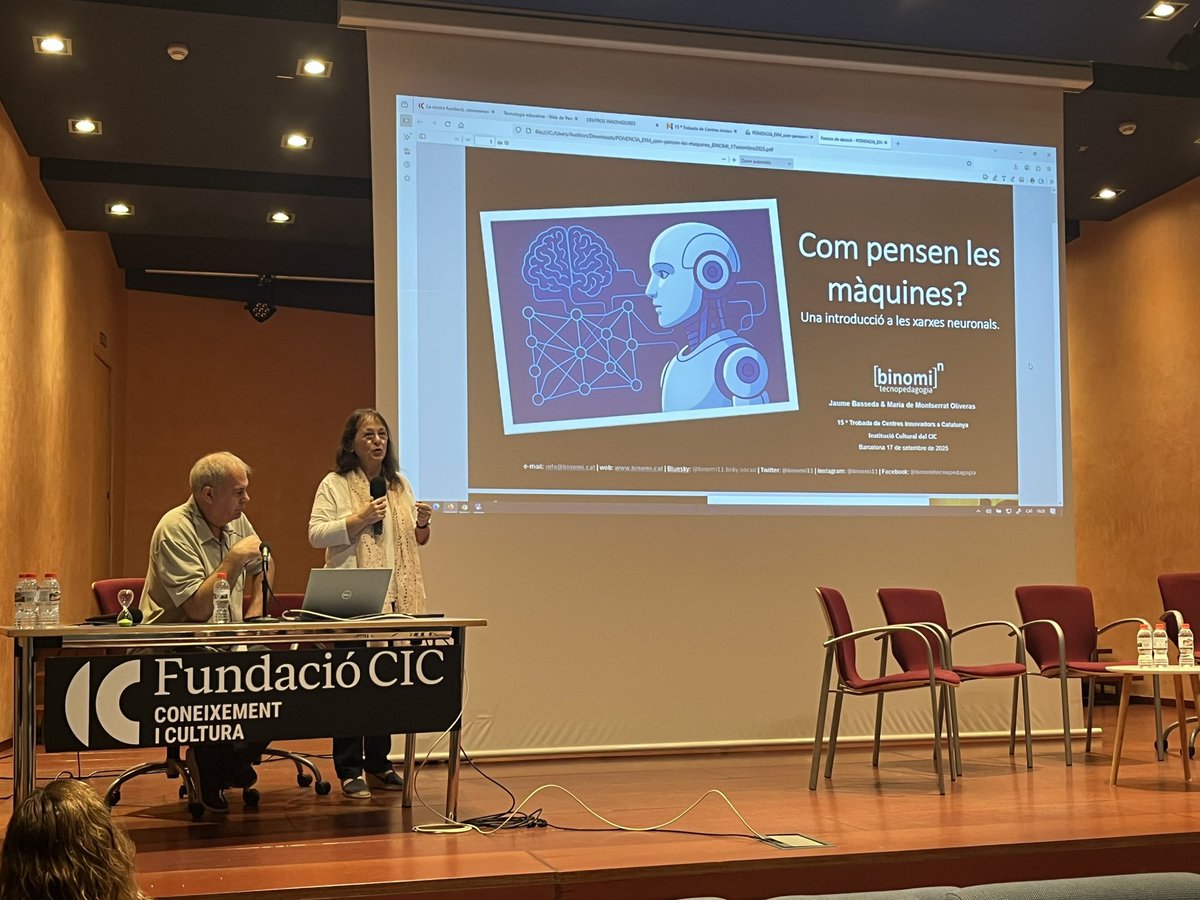 binomi11's tweet image. #Gràcies @peremarques #JornadaDIM 📚una gran oportunitat per sumar, compartir i créixer @NewsNeus @SCP_IEC @EspiralOdite @InstitucioCIC @cdlcat i molts+… #IAE permet assolir reptes, respondre interrogants, il•lusionar, aprendre, construir coneixement…@mmoliveras @JaumeBasseda