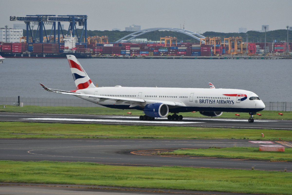 先日の羽田空港にて
BAのA350-1000型機 離陸する姿初撮影出来ました。見てみたかったので嬉しかった！