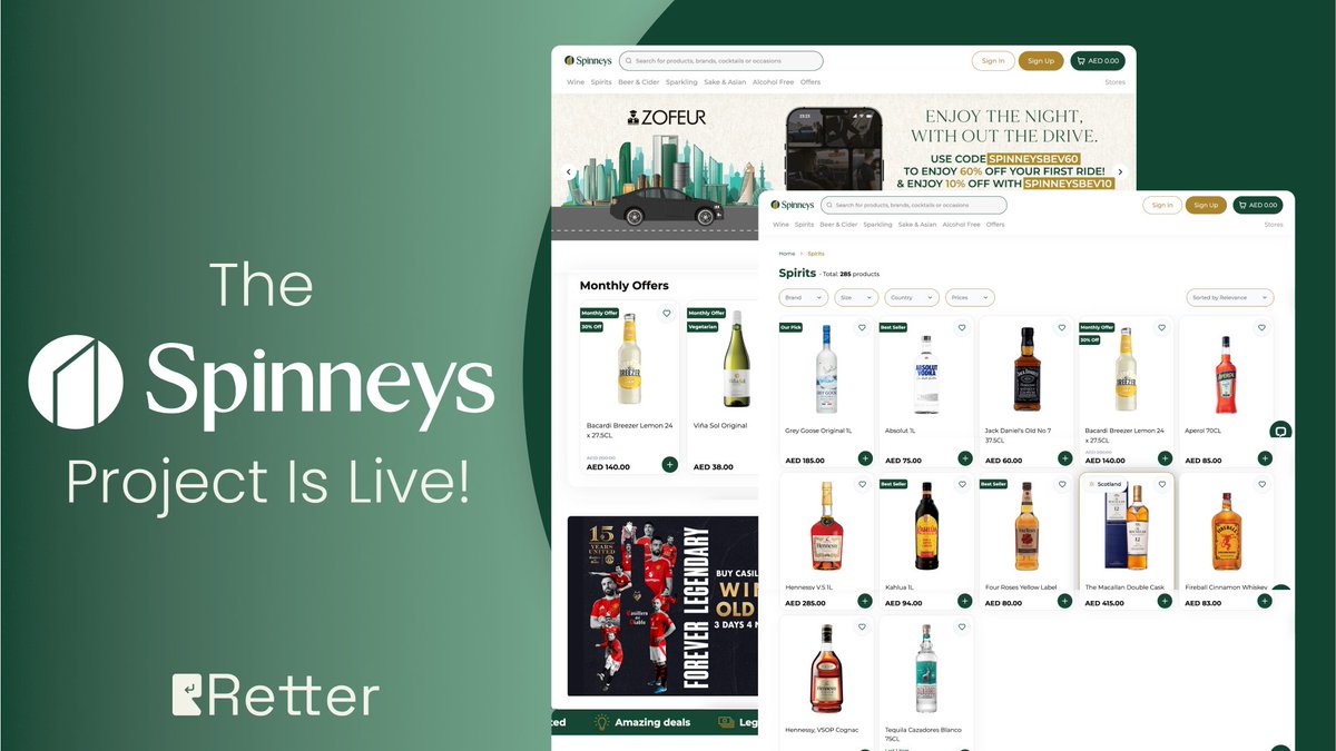 Retter Delivers Unified Commerce for Spinneys Abu Dhabi
We are pleased to announce the successful launch of the Spinneys Abu Dhabi digital platform our fourth unified touchpoint delivered under the MMI umbrella in less than six months.
Read More : media.retter.io/48r0Qj0