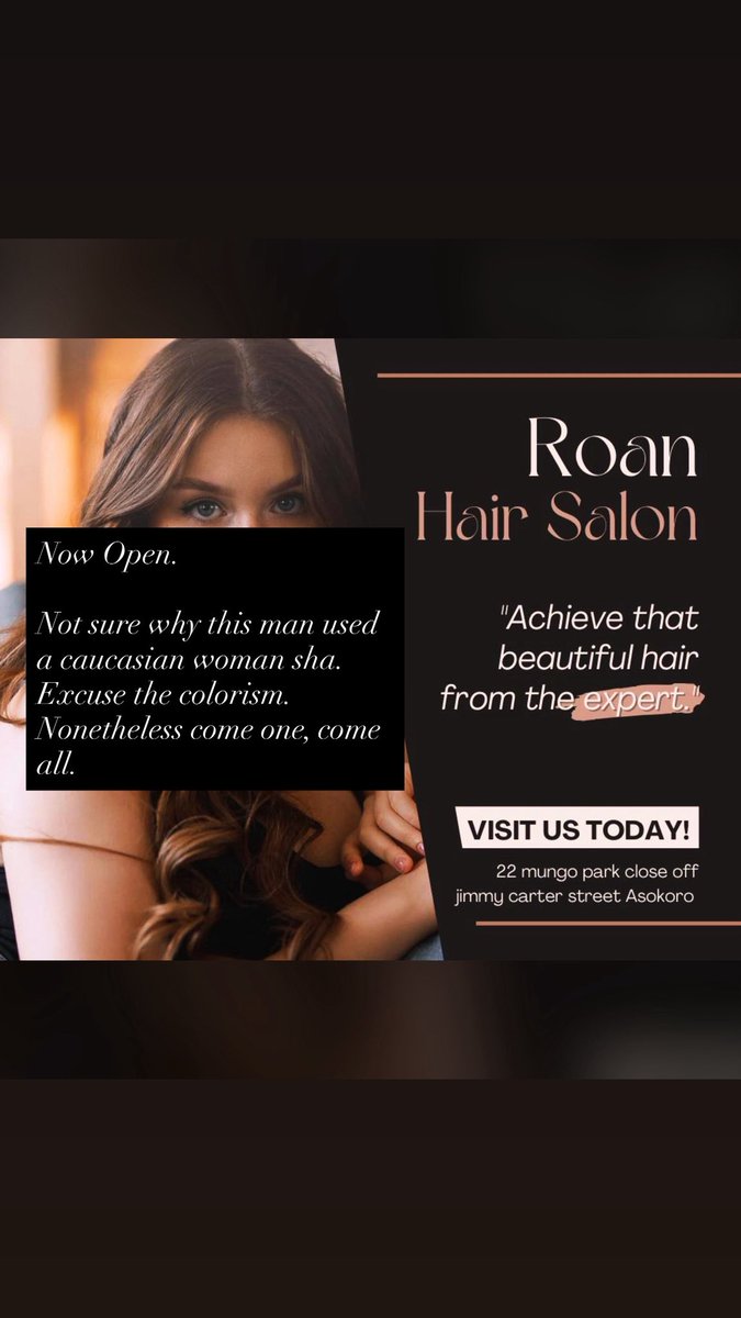 BashirElRufai's tweet image. In other good news, I own the best (in my opinion) women’s only salon in Abuja with the best stylists &amp;amp; hairdressers in town (in my opinion)

Please take your wives, daughters, mothers &amp;amp; even sisters. They will love it.