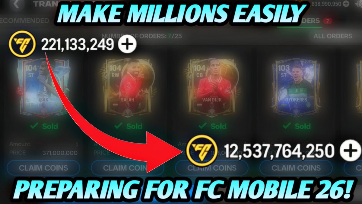 Best way to prepare for FC Mobile 26 and the safest investments to make
Check it out here:
youtu.be/JKY7YLUQdQo?si…

#fcmobile26 
#fcmobile25
#fcmobile