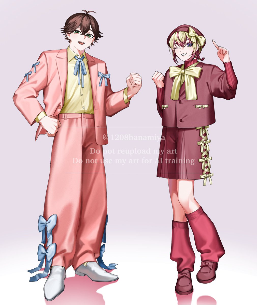 カラソンバトルパロ②💗🎀
⚠︎衣装捏造、ヘアアレンジ