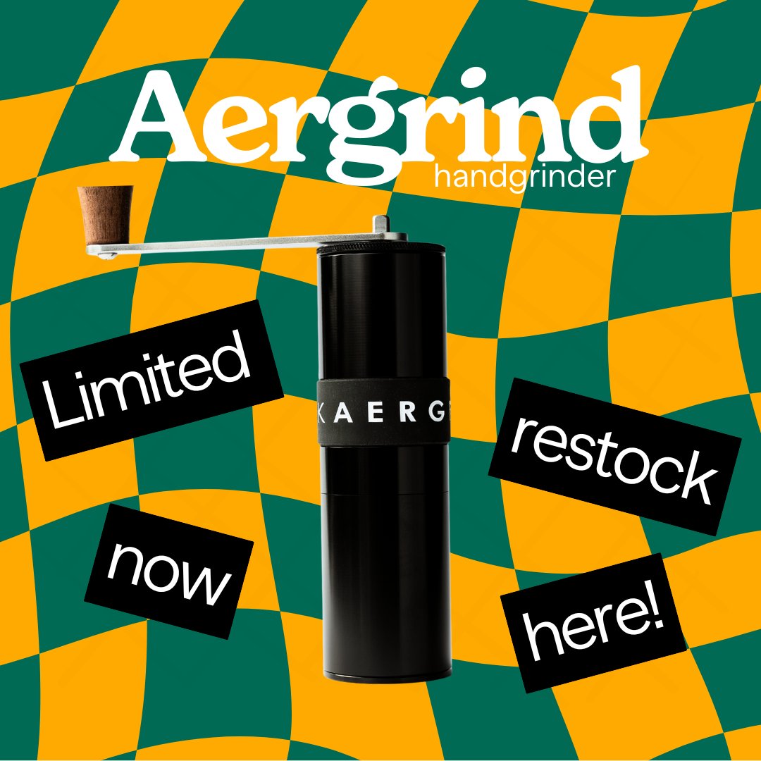 Some good news: the wait is over. The <a href="/madebyknock/">Knock Products Ltd</a>  Aergrind Handgrinder is finally back in stock, but only in limited quantities.  etkincoffee.com/products/knock…