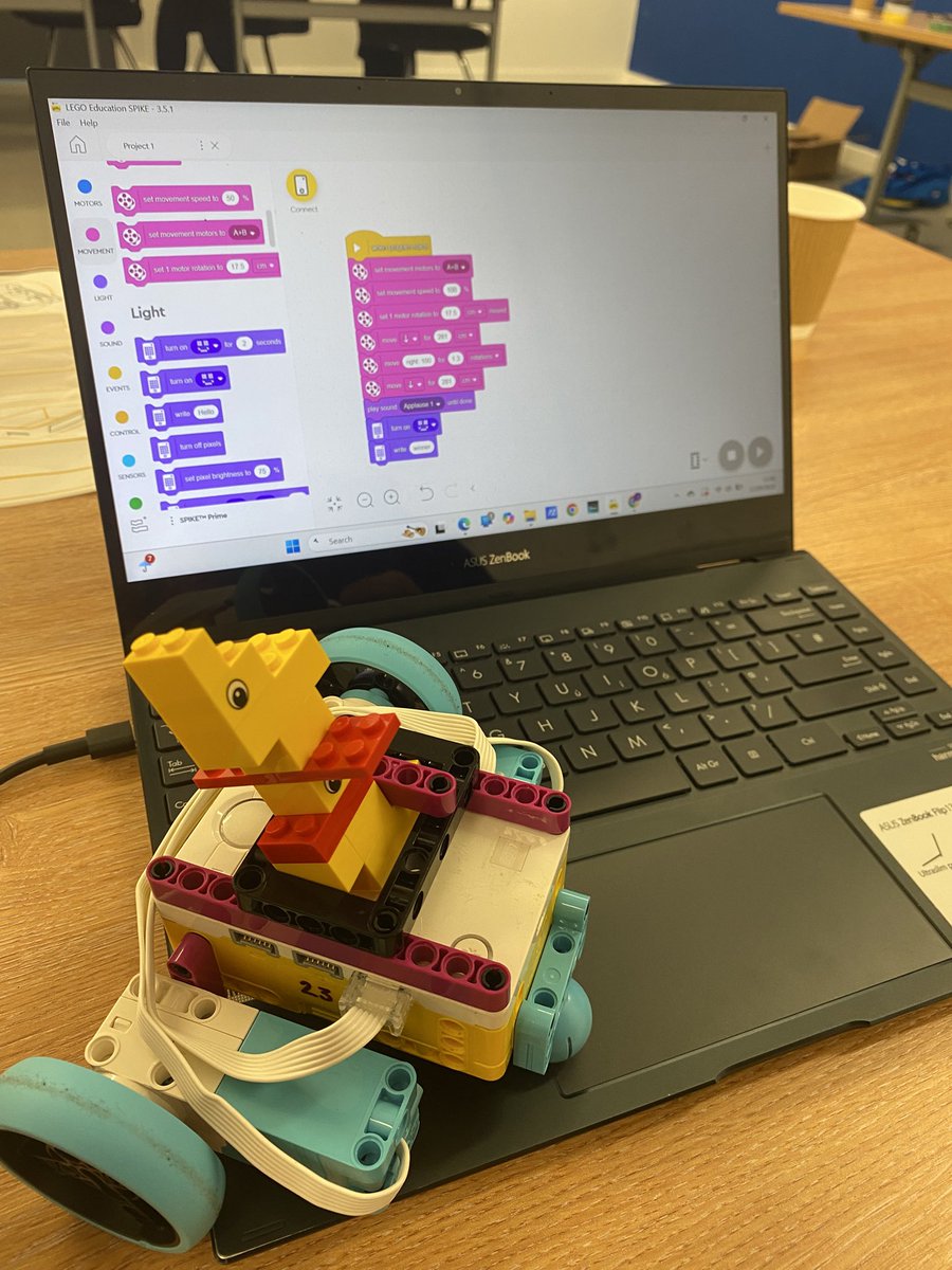 DrTCousins's tweet image. Having a great time on the Coding Success programme! Building some robots, racing them and coming up with many great ideas for lessons! #codingsuccess2025 #Lego 
@raisingrobots @LEGO_Group @scratch
