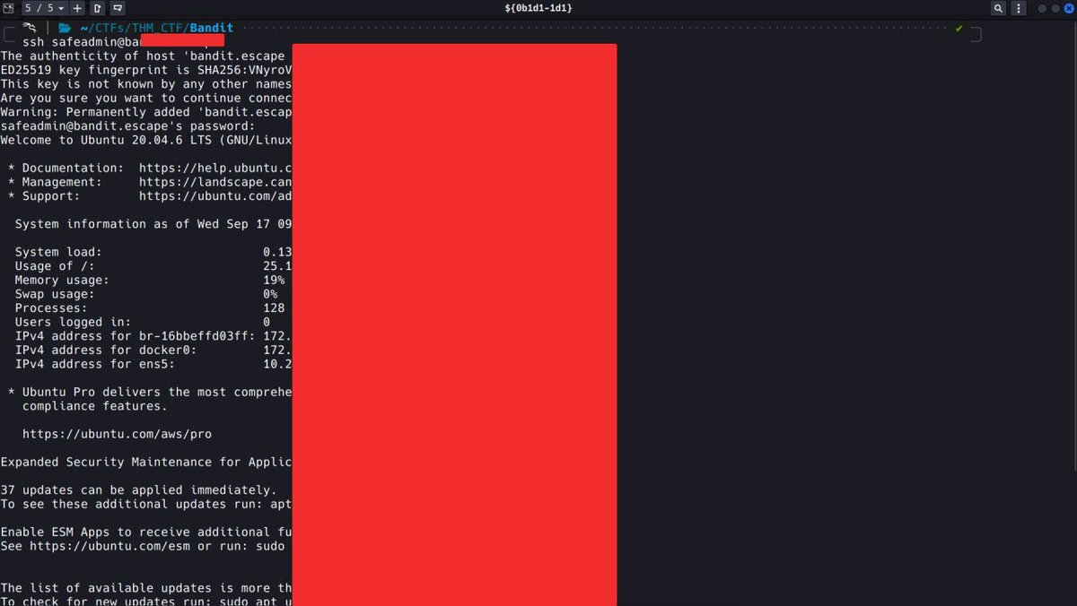 _0b1d1's tweet image. From XSS chaos to privilege escalation, Bandit really had me juggling shells like a pro. Root flag claimed. 🐍🔥 #EthicalHacking #CTF #RandomRedGuy