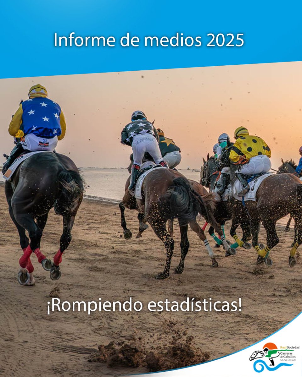 Informe de Evaluación de Medios 2025 de las Carreras de Sanlúcar ya disponible  en nuestra web.

Os adelantamos que este año duplicamos 2024 😀 y firmamos un alcance sin precedentes:

⭐️ Valor económico: 10.461.763 €
⭐️ Impacto de audiencia: 1.510.360.805
⭐️ Referencias totales: