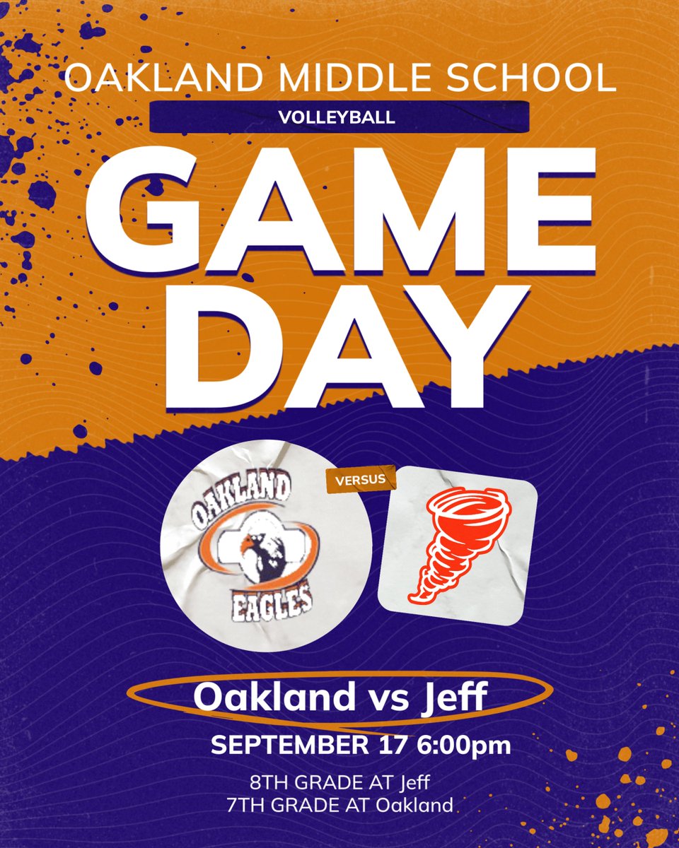 Volleyball gears up for their second of three matches this week as they take on Jeff middle #FlyAsOne #EagleExcellence