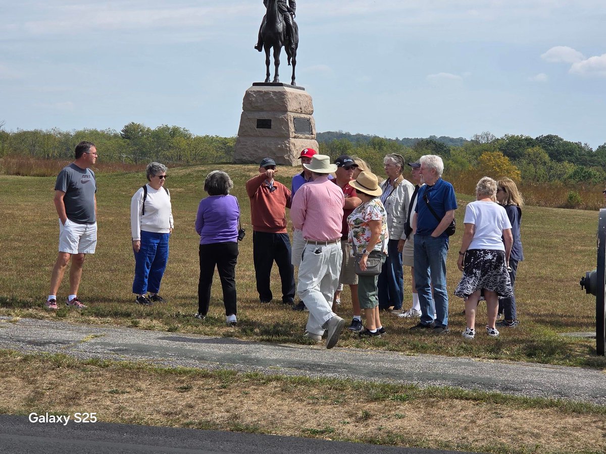 Wonderful time with Hershey’s Mill Explores yesterday in Gettysburg and talking about my books on the historic Civil War engagement.