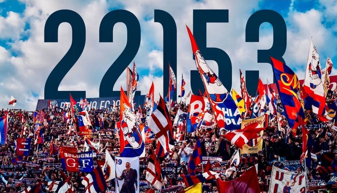 🔴🔵 Si chiude con 2️⃣2️⃣1️⃣5️⃣3️⃣ abbonamenti la campagna del #Bologna per la stagione 2025-26