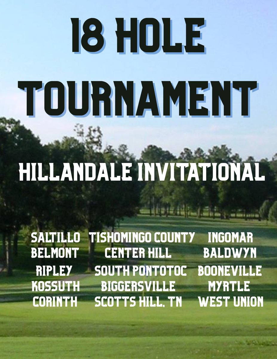 Saltillo Golf (@saltillogolf) on Twitter photo Tigers will be playing this morning at the Hillandale Invitational in Corinth Tigers will be playing this morning at the Hillandale Invitational in Corinth