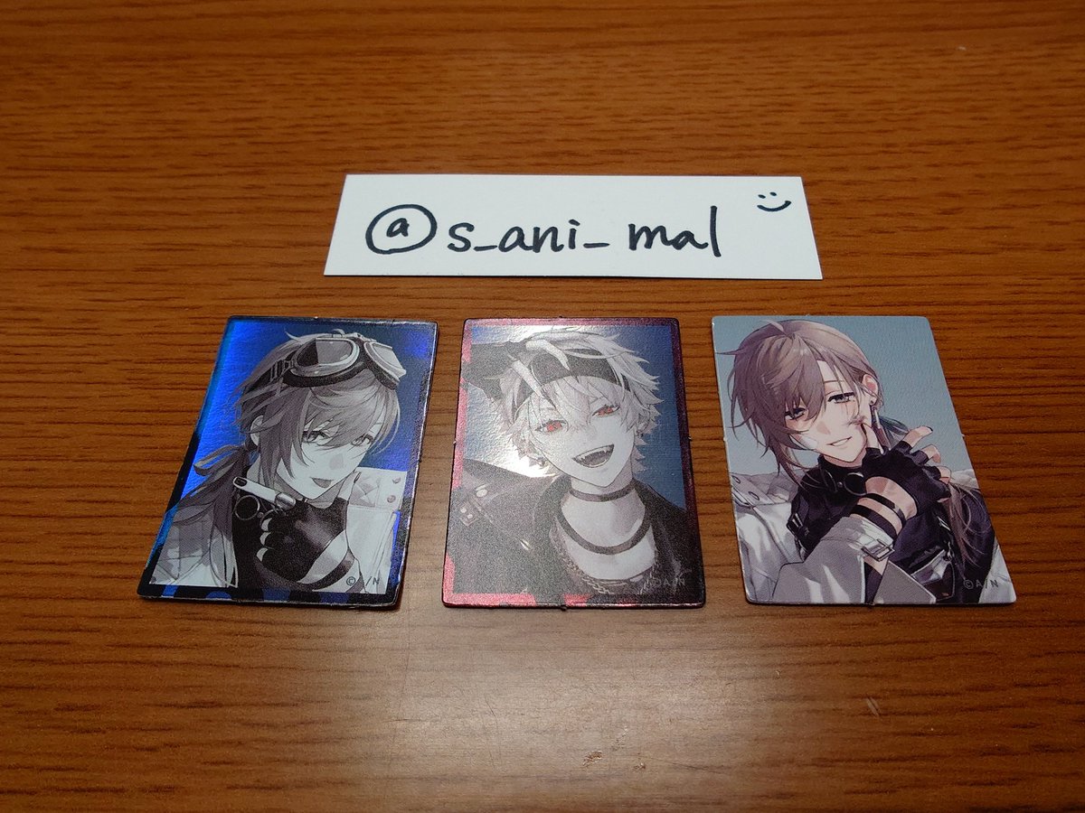 s_ani_mal's tweet photo. 【交換】にじさんじ ChroNoiR フォトステッカー

求）画像1.2枚目
譲）画像3枚目

・同ライバー交換
・プロカ必読
・まとめての方のみ

お気軽にお声がけください🙇‍♀️ https://t.co/XgAX5eJbKU