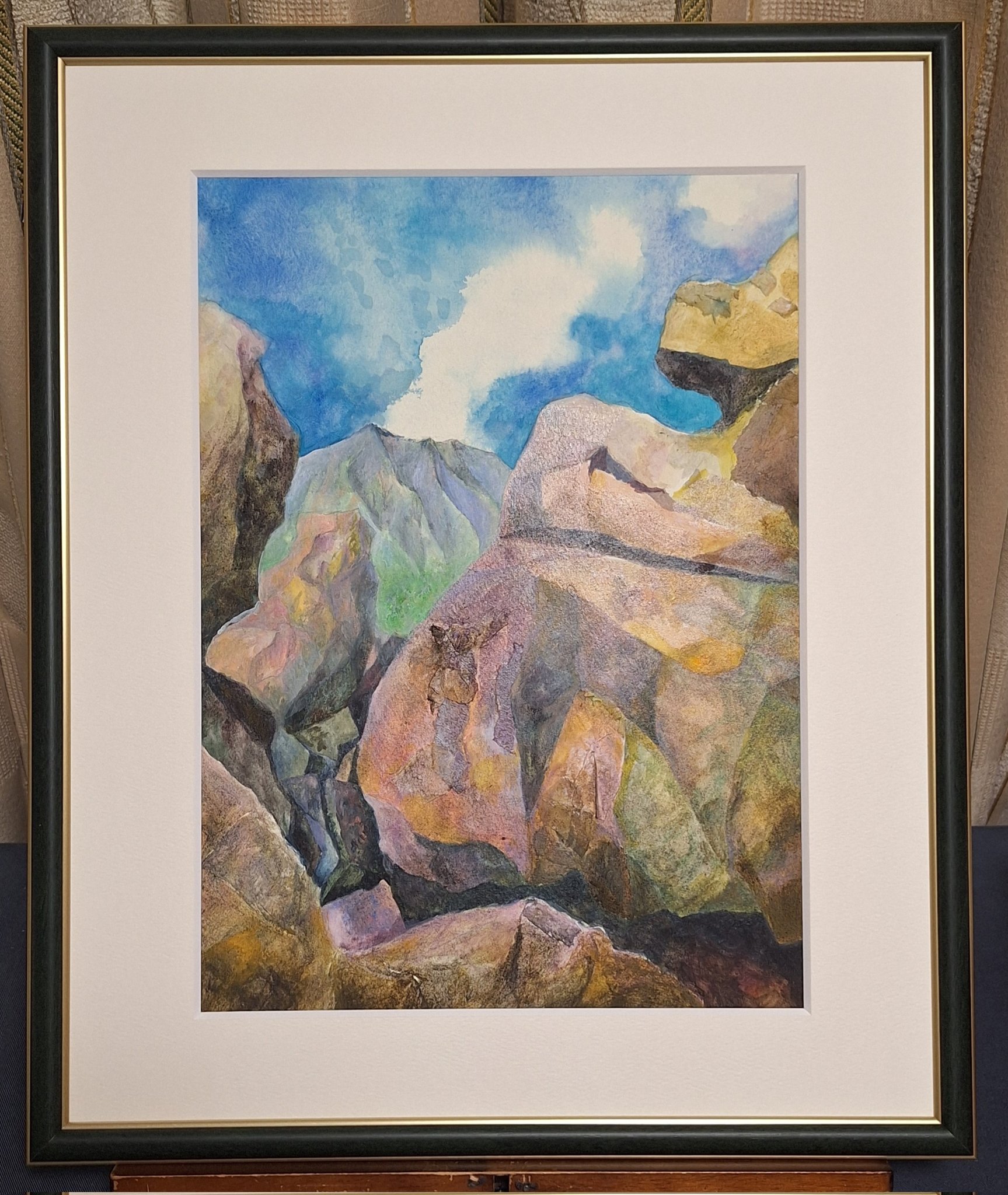 水彩画(虹ます)№135 水彩原画】虹の中のシャチ 158×227mm（025） - mf-artworks - BOOTH