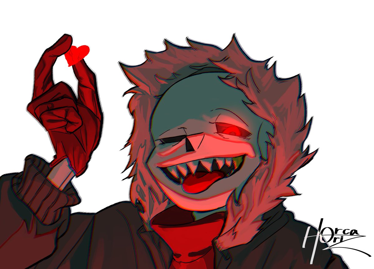 HorizOrca's tweet image. ドアップver
#underfell #underfellsans #undertaleAU