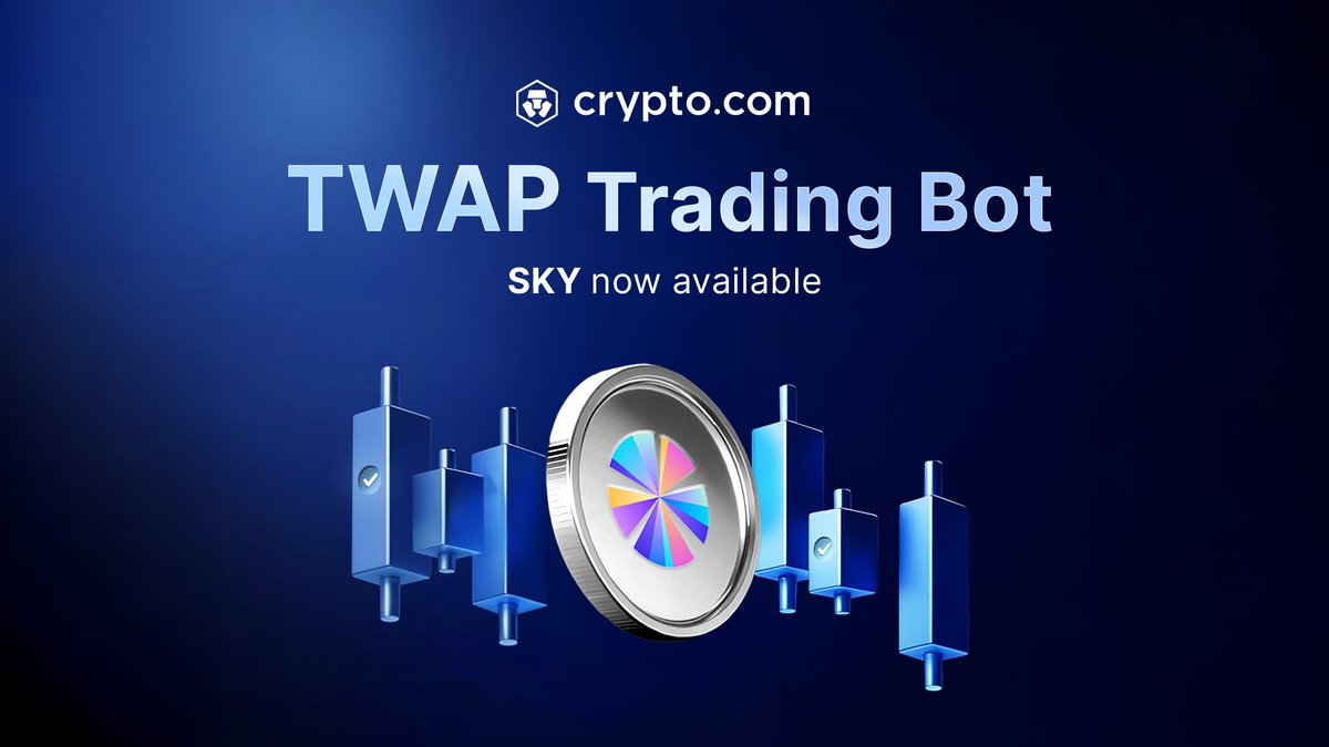 1 new token added to the TWAP Trading Bot: $SKY 🤖 ✓ Execute large trades  efficiently by splitting them into smaller orders 💱 Reduced price slippage  and minimised risk ➕ A total