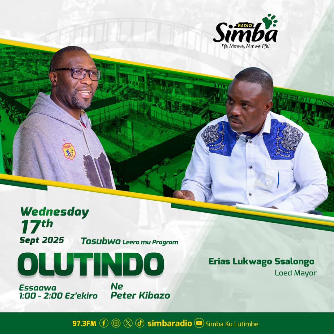 Let's roll this evening, 1900hrs <a href="/EriasLukwago_/">Lord Mayor Erias Lukwago</a> <a href="/BDerrian/">Derrian Bitature</a> <a href="/rwomchechen/">CHARLES RWOMUSHANA</a> <a href="/Winnie_Byanyima/">Winnie Byanyima</a> <a href="/SarahBireete/">Dr. Bireete Sarah</a>