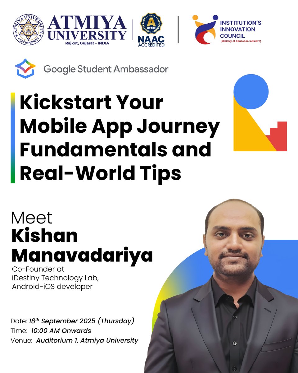 Atmiya University tweet media