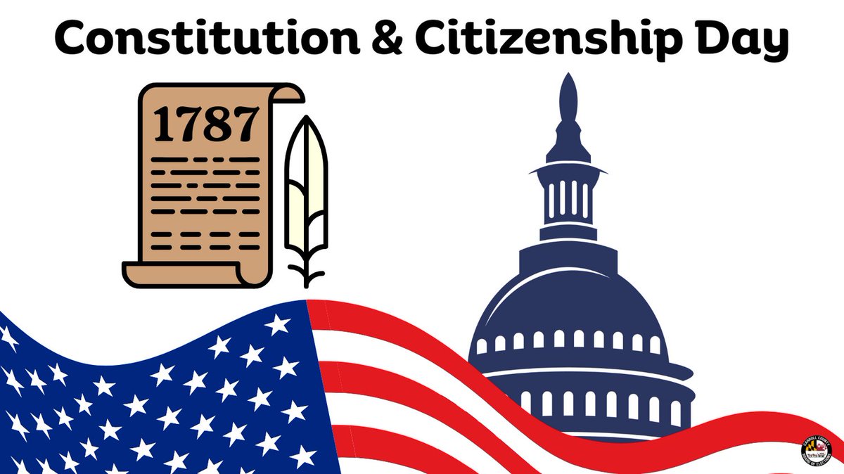 Today is Constitution and Citizenship Day! On this day in 1787, the U.S. Constitution was signed, establishing the framework of the American government. The day recognizes the signing and celebrates all who become citizens.