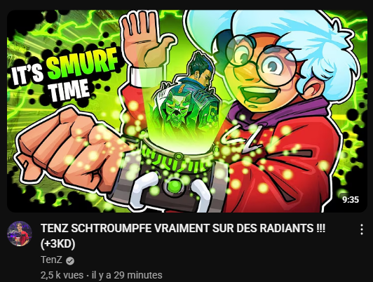 Aracorne's tweet photo. Merci Youtube pour la traduction automatique 💀💀 https://t.co/0nYO8uLKQJ