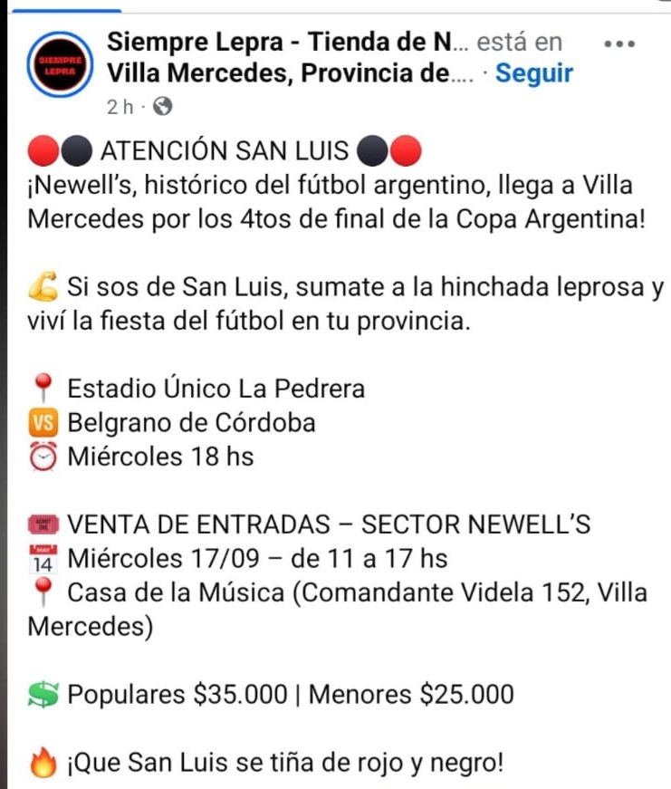 ATENCIÓN
#SanLuis #VillaMercedes
#AyudaHumanitaria
#CopaArgentina
Por favor, se busca gente para que den una mano. 
Difundir