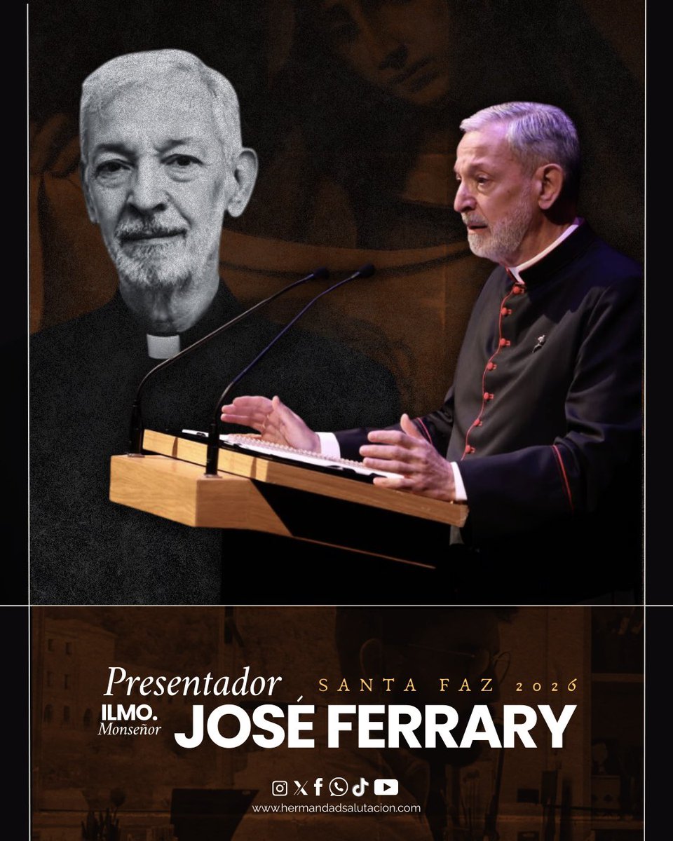 𝐎𝐅𝐈𝐂𝐈𝐀𝐋 🟣 | La Junta de Gobierno de esta Hermandad tiene el honor de anunciar la designación de 𝗗. 𝗣𝗮𝗯𝗹𝗼 𝗖𝗼𝗿𝘁𝗲́𝘀 𝗱𝗲𝗹 𝗣𝘂𝗲𝗯𝗹𝗼 como pintor del Paño de la Santa Faz 2026. 

📣 La presentación de la obra correrá a cargo del 𝗜𝗹𝗺𝗼. 𝗠𝗼𝗻𝘀𝗲𝗻̃𝗼𝗿