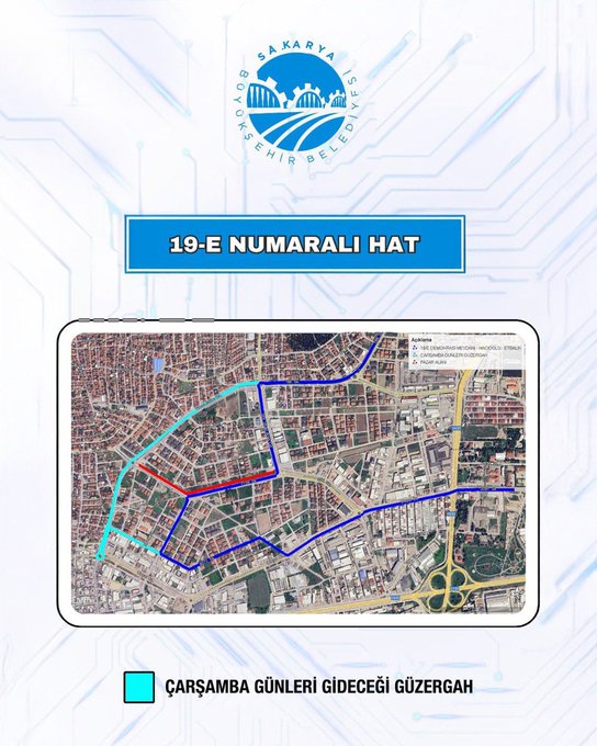 Sakarya’da Çarşamba Pazarı İçin Güzergâh Değişikliği