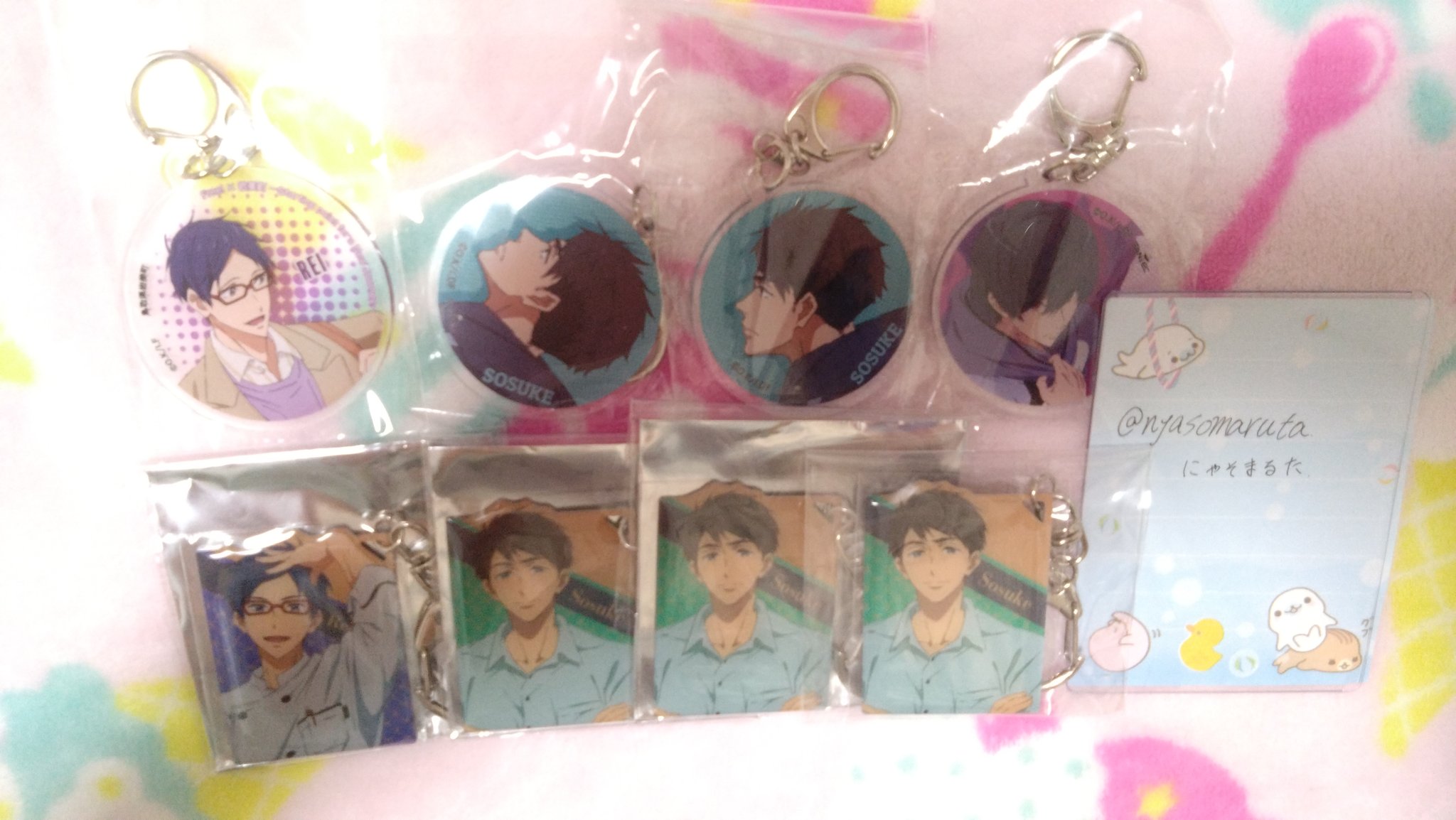 Free!　郁弥　イベント限定商品　缶バッジキーホルダー Free!郁弥イベント限定商品缶バッジキーホルダー