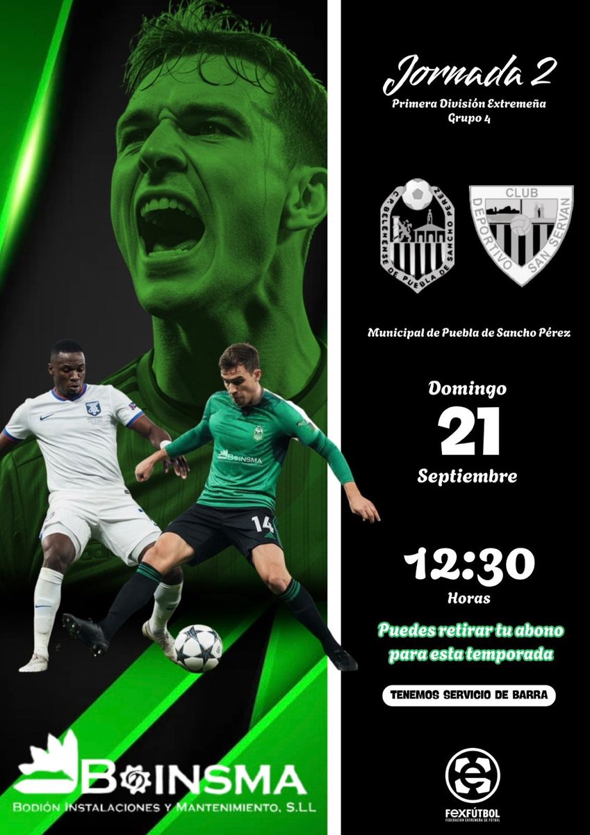 VUELVE LA LIGA AL MUNICIPAL!!! lo estábamos esperando ya todos si, y que mejor que ante un partidazo, nos visita <a href="/CDSanServan/">CD San Serván</a> uno de los equipos llamados a estar en los puesto de arriba. Ven antes de tiempo para retirar tu abono y evitar aglomeraciones.TE ESPERAMOS,VAMOS EQUIPO!!