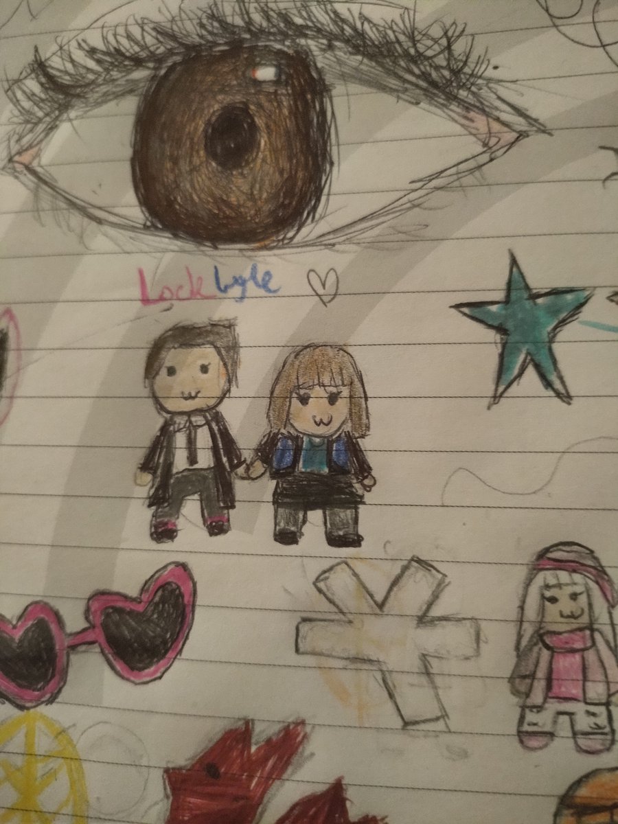 ssilly locklyle doodle I made in class (spot the niko ahh)
