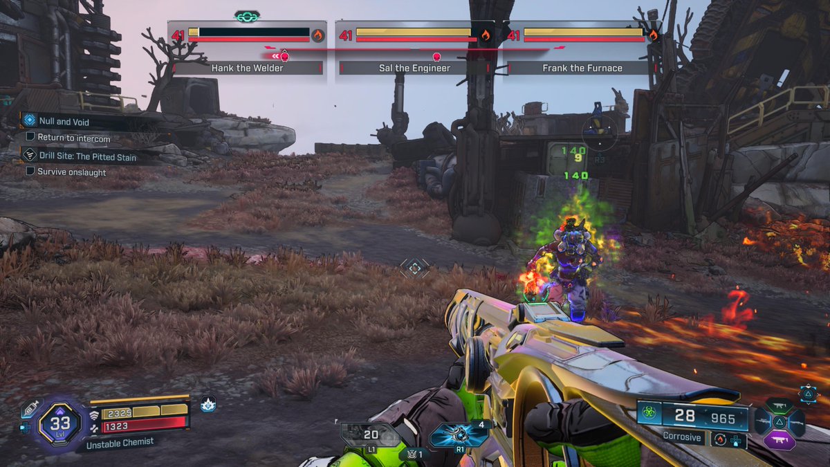 Yooo <a href="/Ki11ersix/">Ki11er Six</a> lemme tell you a little story about getting my ass beat lol. 🥹🥹🥹🥹🥹. Whole story has been enemies slightly above sometime 4 level above. But this.  maybe I should turn off uvhm? I think a dev might have mistakenly heard me call BL3 base game easy 😂😂