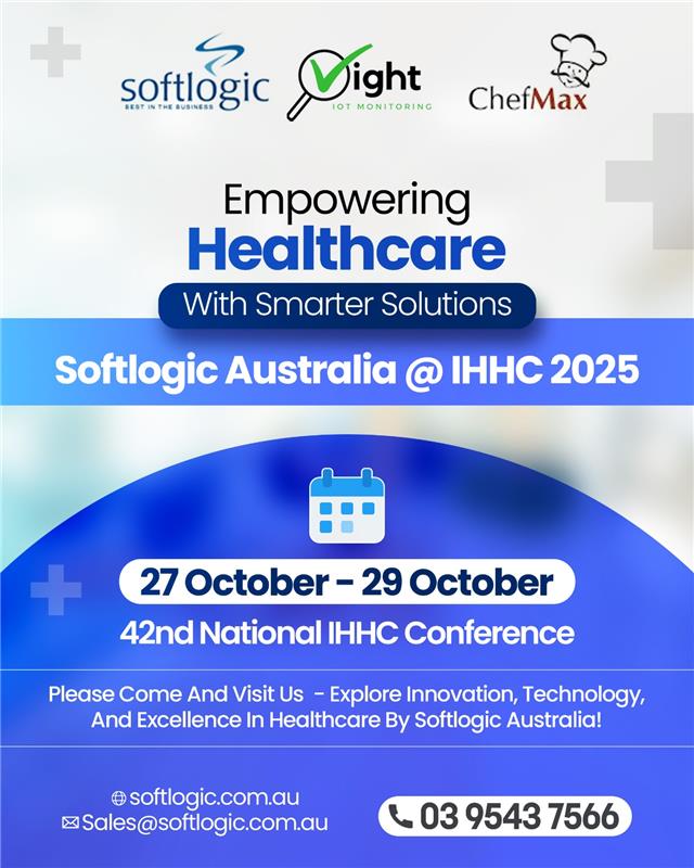 logic_soft14254's tweet image. Catch Softlogic Australia at the 42nd National IHHC Conference being held from October 27 to 29, 2025! Discover cutting-edge healthcare innovations and smart solutions in IoT monitoring! 
🌐softlogic.com.au
☎0481778909

#SoftlogicAustralia #IHHC2025 #HealthcareInnovation