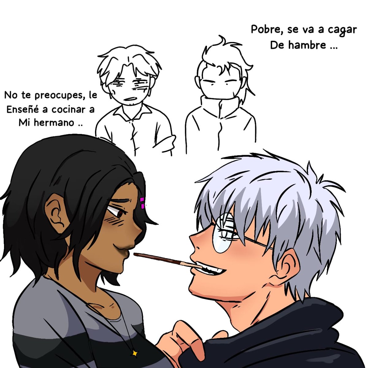 El hermano de <a href="/TomyGO7/">blurry face</a> y la hermana de <a href="/GhostNightmar12/">Creepy_Nightmare COMMS OPEN</a> 

Unos culeros xd de fondo