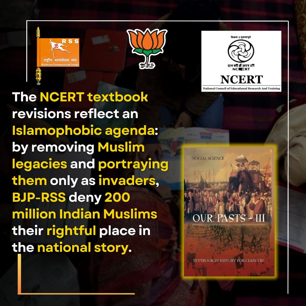 Airakofficial's tweet image. School textbooks are being reshaped to fit one narrative. Entire chapters on the Delhi Sultanate &amp;amp; Mughals reduced, while Marathas get 20+ pages. History or ideology? #NCERT #IndiaHistory #Saffronization
#englot #LCDLFMX3 #Trump #MyModiStory #เสน่หาวาโยคิว15