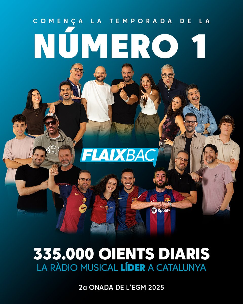 A #Flaixbac encetem el curs 25/26 carregat d’èxits non-stop, humor, safareig, notícies i moltes sorpreses! 👇🚀

flaixbac.cat