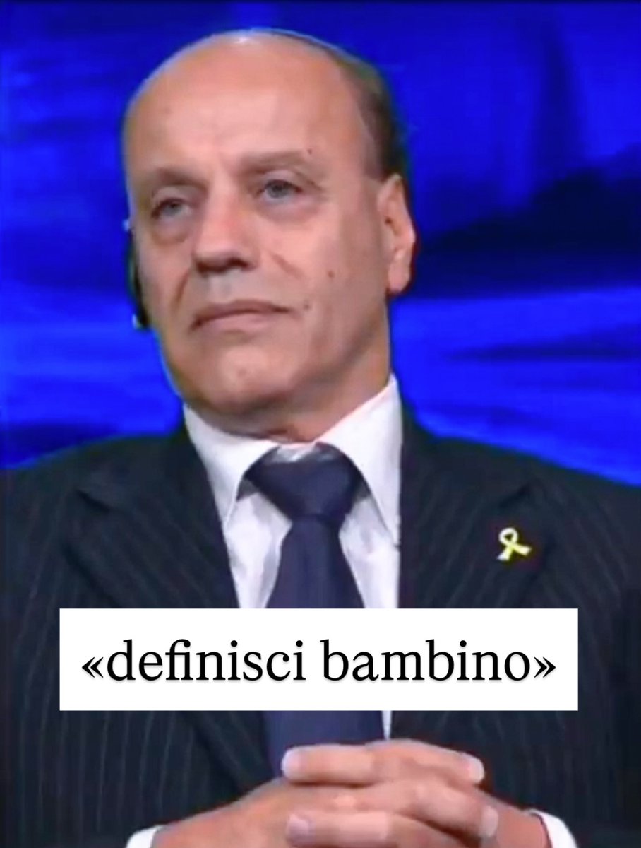 «Definisci bambino». Così ha detto.
Così ha detto Eyal Mizrahi, veterinario israeliano che vive e lavora  in Italia, presidente di una associazione di propaganda pro Israele.
Lo ha fatto ieri in tv, dalla Berlinguer, su Retequattro.
È l'uomo contro cui, giustamente, Enzo