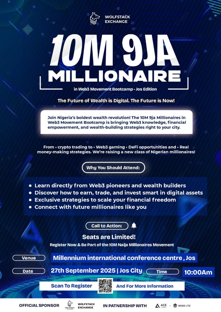 esla_of_web3's tweet image. Making jos one of the biggest tech hope in Nigeria is the dream. 

This is not just another web3 event, this is revolutionary. Come acquire knowledge, socialise and get tranformed 

@wolfstackX @Tongzum_joshua @joshua_nenfort @BlockchainUJ 
#Web3 #Web3Revolution
