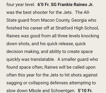 Nice write up on <a href="/frankieee1k/">Frankie Raines Jr</a> from <a href="/swish_scout/">SWISH SCOUTING</a>. 

<a href="/SGTCJets/">SGTC Jets</a> 
<a href="/coachB4350/">Chris Ballauer</a>