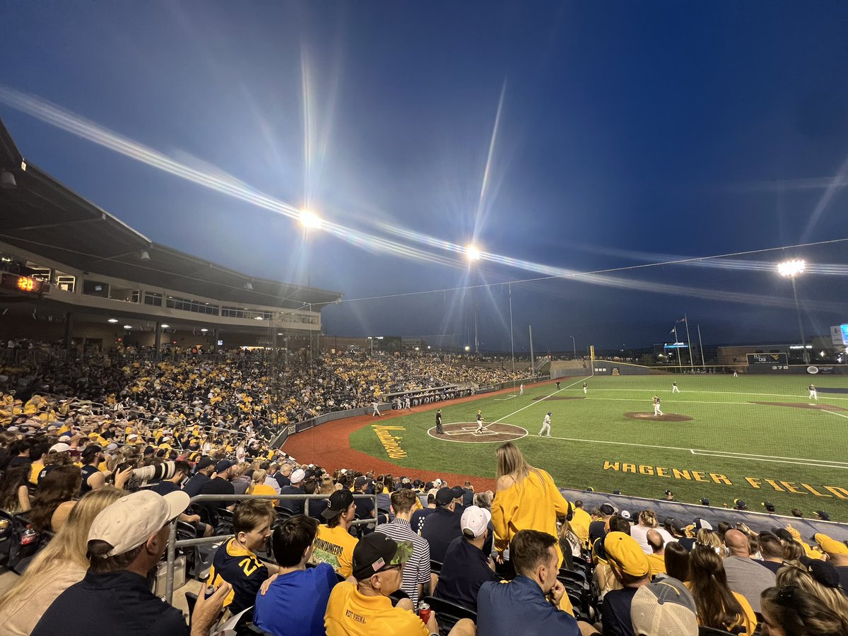 WVU Baseball Recruiting & Camps (@wvubaseballcamp) on Twitter photo FRIDAY NIGHTS UNDER THE LIGHTS
BP starts at 5 PM
1st Pitch 6 PM
7 innings. Bring a cooler and enjoy free <a href="/WVUBaseball/">WVU Baseball</a> FRIDAY NIGHTS UNDER THE LIGHTS
BP starts at 5 PM
1st Pitch 6 PM
7 innings. Bring a cooler and enjoy free <a href="/WVUBaseball/">WVU Baseball</a>
