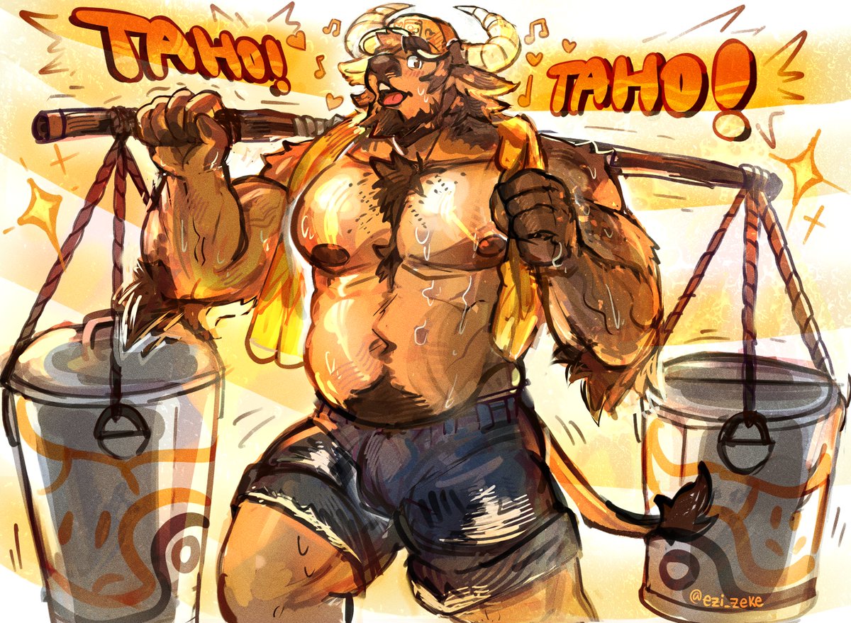EziZekekiel's tweet photo. heard he sells delicious taho!🧡🐂💛 https://t.co/pvasZ9sYWk