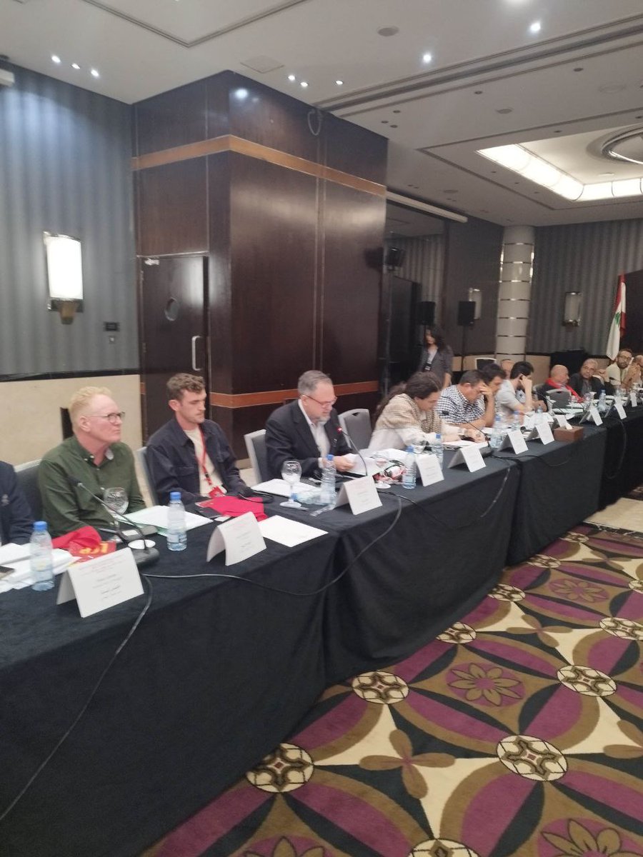 #INTERNACIONALISMO El Partido Comunista de Venezuela participa en el seminario "Las luchas de los pueblos y la solidaridad internacionalista", organizado por el Partido Comunista Libanés.

🇱🇧Alrededor de 60 delegados de 40 organizaciones se han reunido en Beirut para este