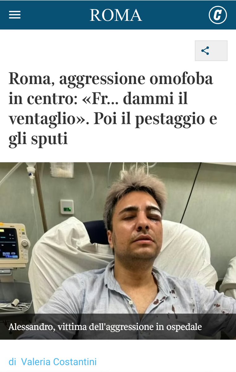 IlMici8's tweet photo. Ma in Italia non c’è né omofobia né bullismo. Sicuramente questo ragazzo uscirà rafforzato da questa esperienza! In fondo chi di noi non è stato pestato da 10 persone perché gay? E poi un po’ se l’è cercata, perché un uomo non può girare per strada con un ventaglio https://t.co/H7JhlEbbDL
