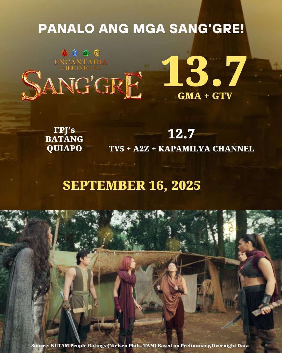 Back to back panalo para sa mga Sang'gre! Avisala eshma! 

#Sanggre